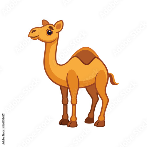 Cartoon camel vector isolated