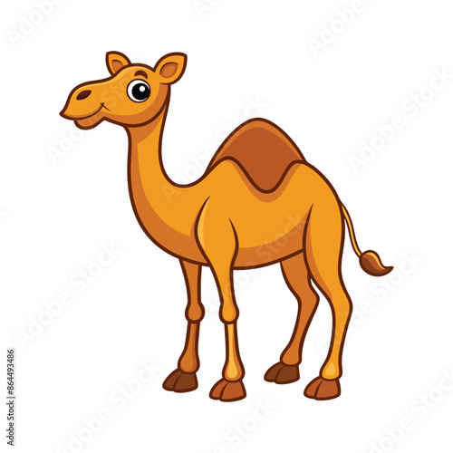 Cartoon camel vector isolated