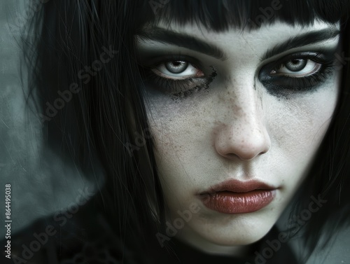 Wallpaper Mural Intense gaze of a mysterious woman Torontodigital.ca