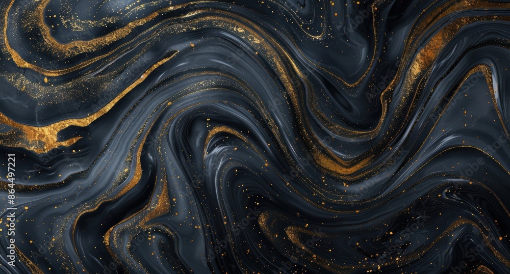 Elegant black and gold marble texture background Elegant black and gold marble texture background
