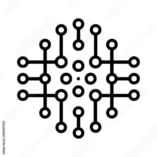 membrane icon or modern line symbol. Vector line art and icon design with bold outline. Black and white Pixel Perfect minimalistic symbol isolated white background. Silhouette simple thin sign