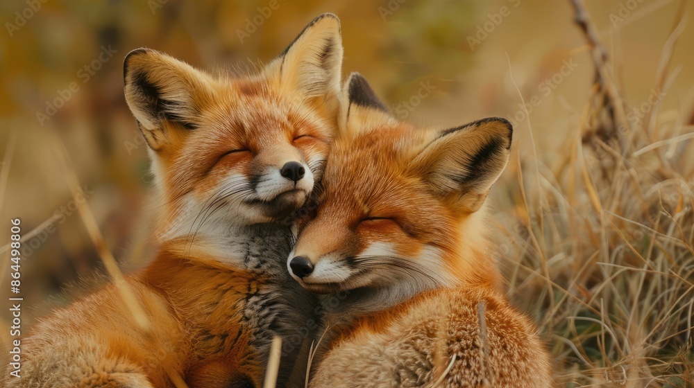 Fototapeta premium close-up of a fox. Selective focus