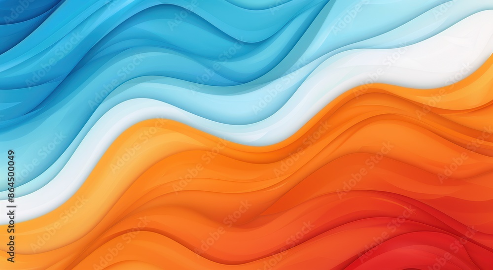 abstract wavy background in blue and orange abstract wavy background in blue and orange