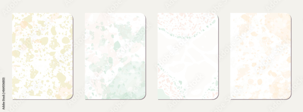 School diary cover design. Terrazzo abstract School diary cover design. Terrazzo abstract