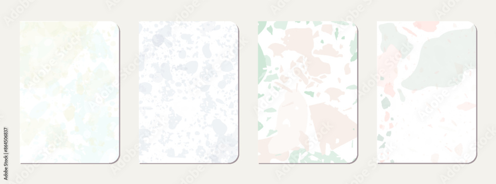Note book cover design. Terrazzo abstract Note book cover design. Terrazzo abstract
