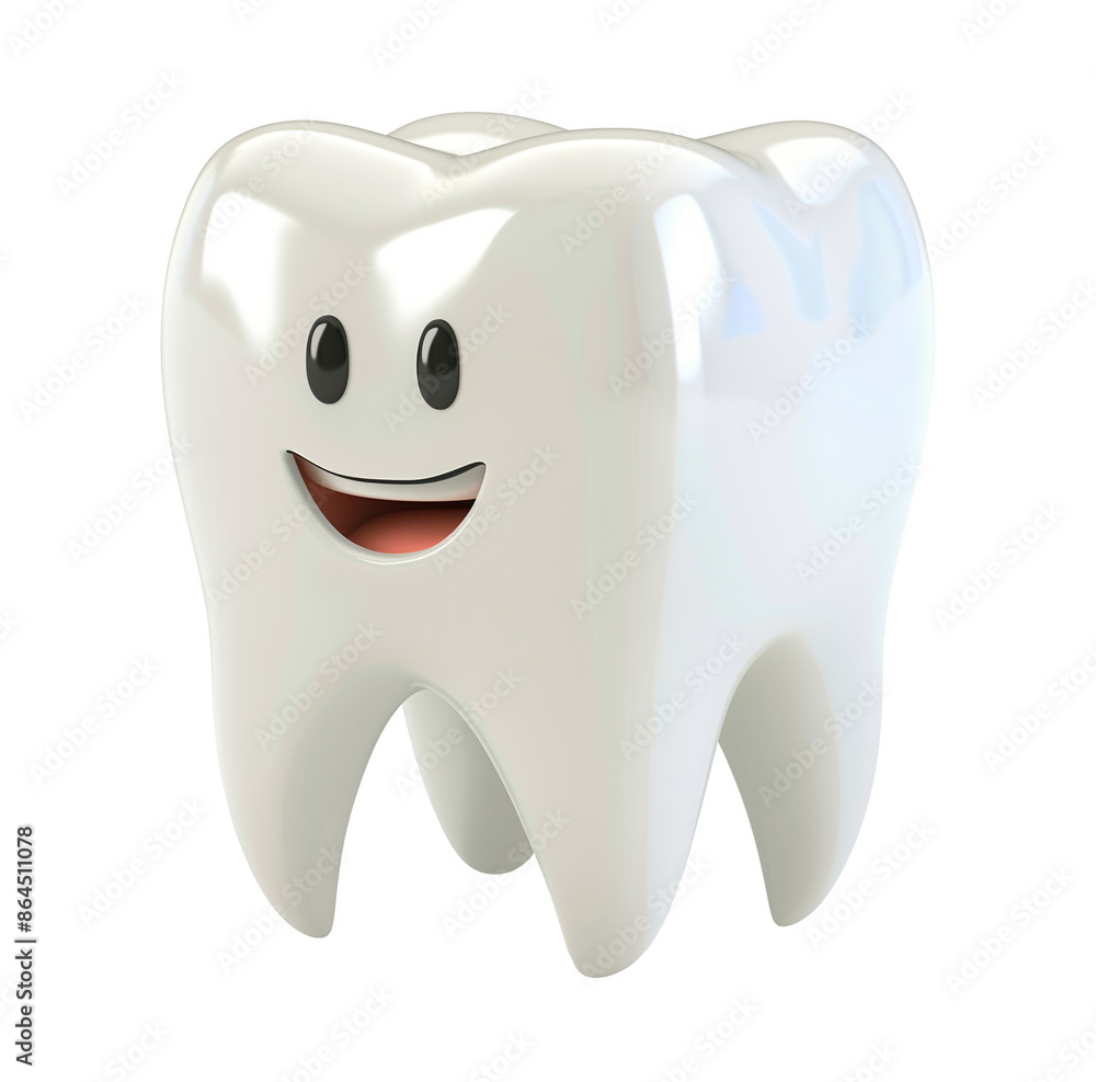 illustration of isolated tooth smiling illustration of isolated tooth smiling