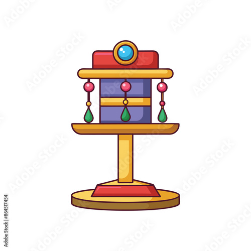 jewelry stand vector