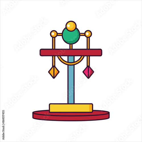 jewelry stand vector