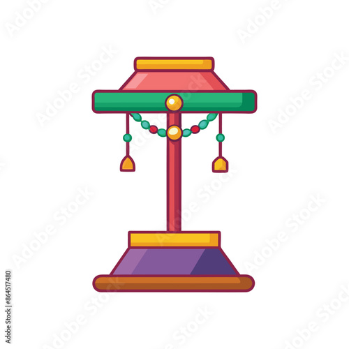 jewelry stand vector