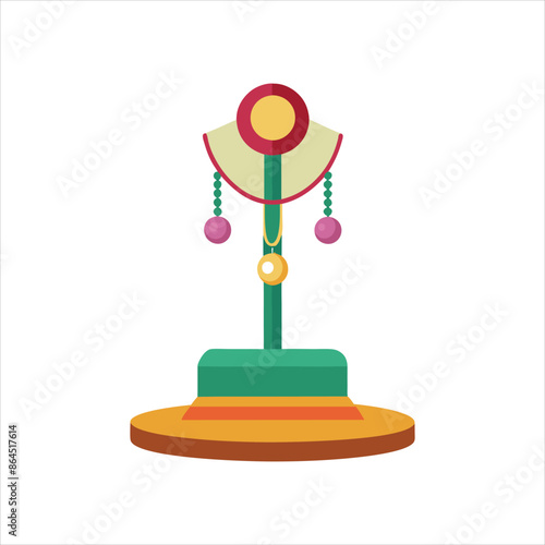 jewelry stand vector