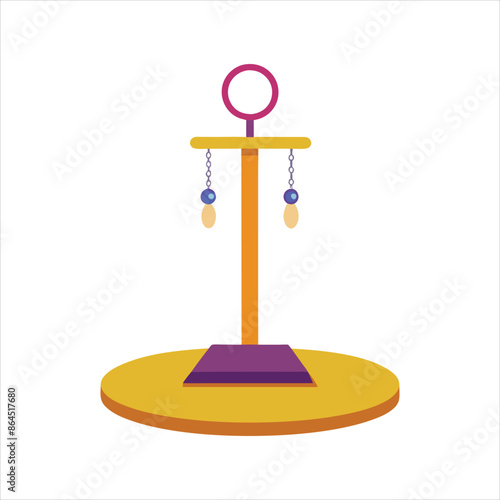 jewelry stand vector