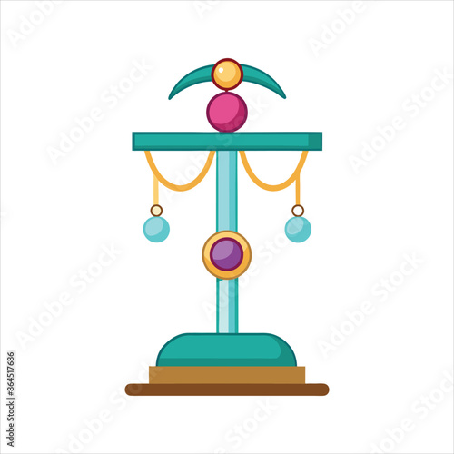 jewelry stand vector