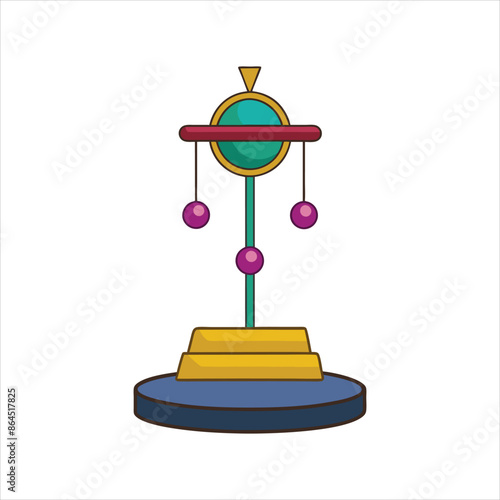 jewelry stand vector
