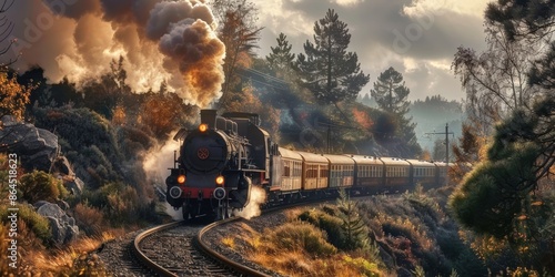  A steam train chugging through picture 