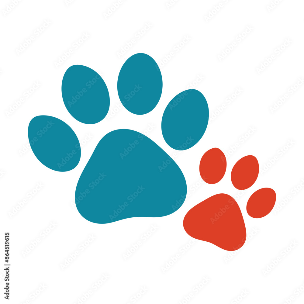dog and cat paw vector dog and cat paw vector
