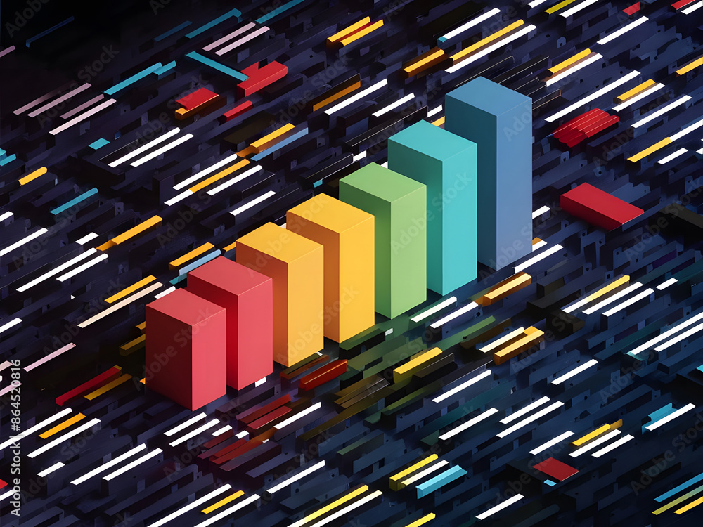 Cuadro de datos con barras coloridas Cuadro de datos con barras coloridas