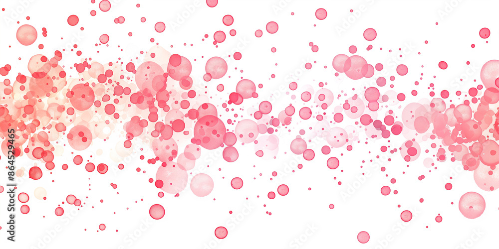 Abstract watercolor background with red and pink circles Abstract watercolor background with red and pink circles