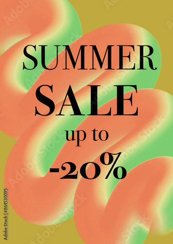Summer sale, marketing, social media banner. 