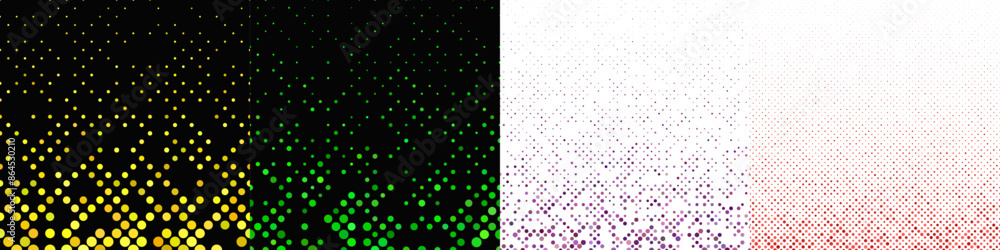 Abstract geometrical dot pattern collection Abstract geometrical dot pattern collection