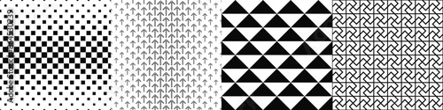 Black and white pattern collection