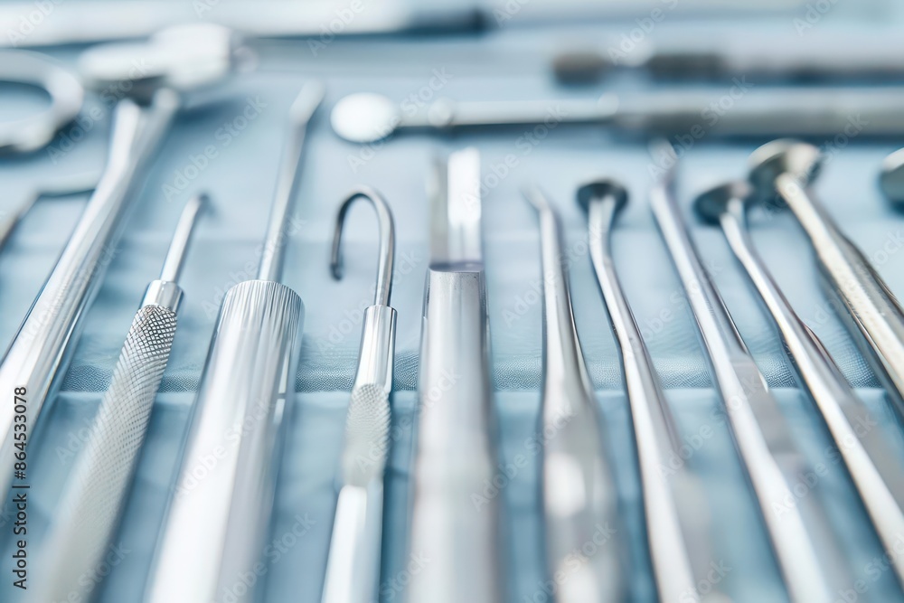 A detailed image of urology instruments, perfect for a medical banner with ample copy space A detailed image of urology instruments, perfect for a medical banner with ample copy space