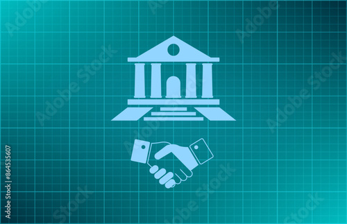 Vector illustration blue background