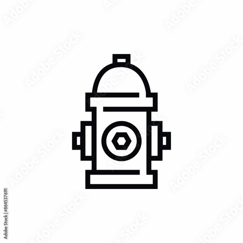 fire hydrant water fireplug icon