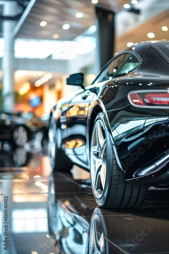 luxury car in a car showroom Generative AI © València