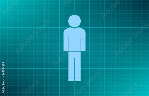 Vector illustration blue background