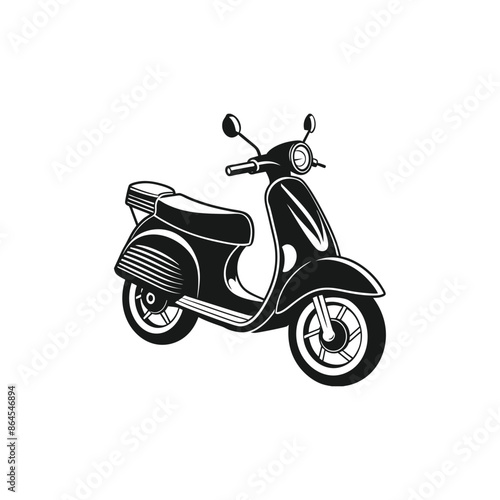 vintage scooter art design