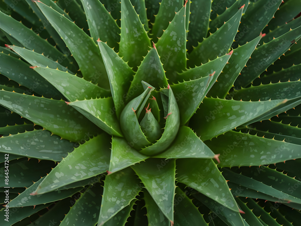 Aloe vera desde arriba Aloe vera desde arriba