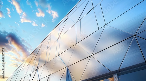 luminum siding on a modern building with an abstract, geometric pattern, highlighting its durability and minimal maintenance
