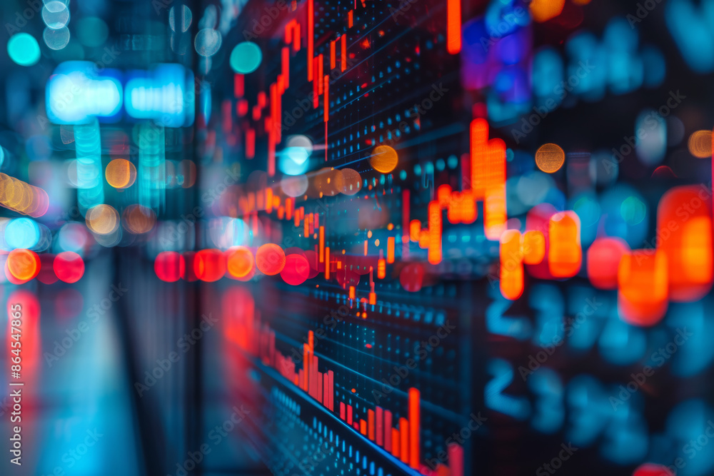 Fototapeta premium Digitalization_in_Financial_Markets_and_New_Business