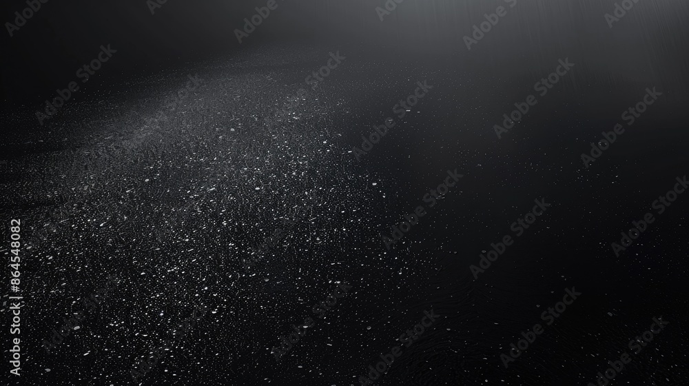 Obraz premium Black grainy gradient background dark noise texture effect, large banner poster backdrop design