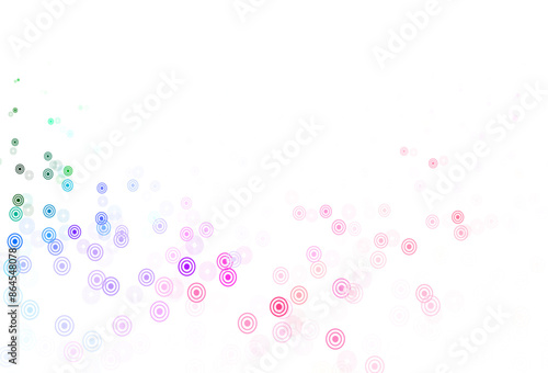 Light Multicolor vector backdrop with dots.