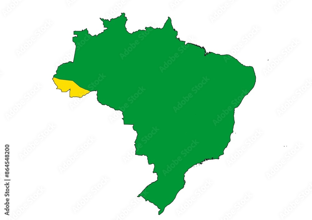 Acre state location within Brazil Acre state location within Brazil