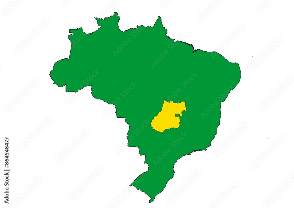 Goiás state location within Brazil Goiás state location within Brazil