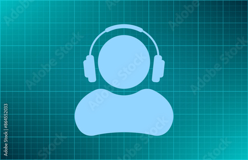 Vector illustration blue background
