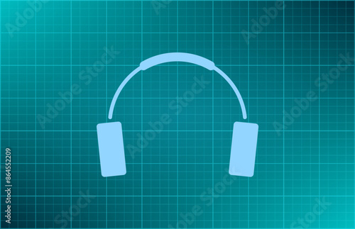 Vector illustration blue background