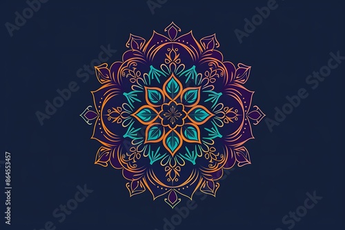 A logotype that looks like a digital mandala photo