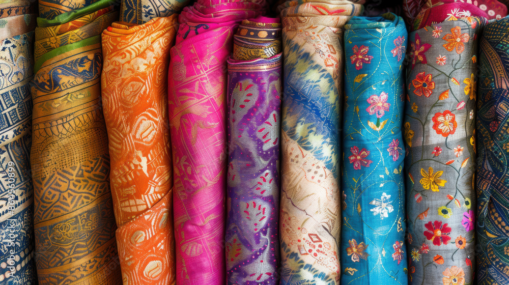 Indian Textiles Cotton textiles from India , pattern background Indian Textiles Cotton textiles from India , pattern background