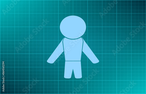 Vector illustration blue background