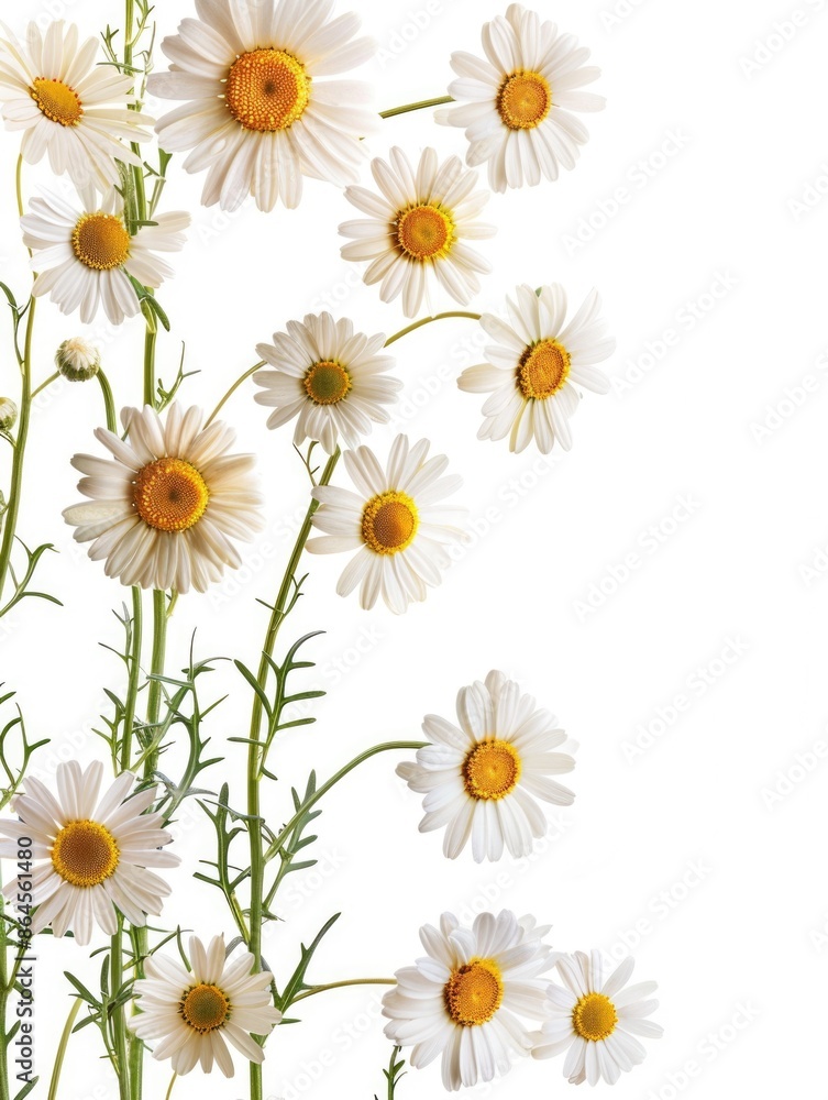 White flowers with yellow centers White flowers with yellow centers