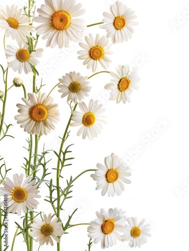 White flowers with yellow centers