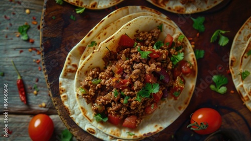 Tortilla toppings photo