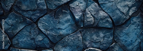 Stone texture toned classic blue color