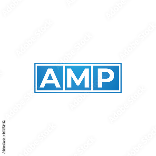 Vector initial letter amp typography logo design vector
