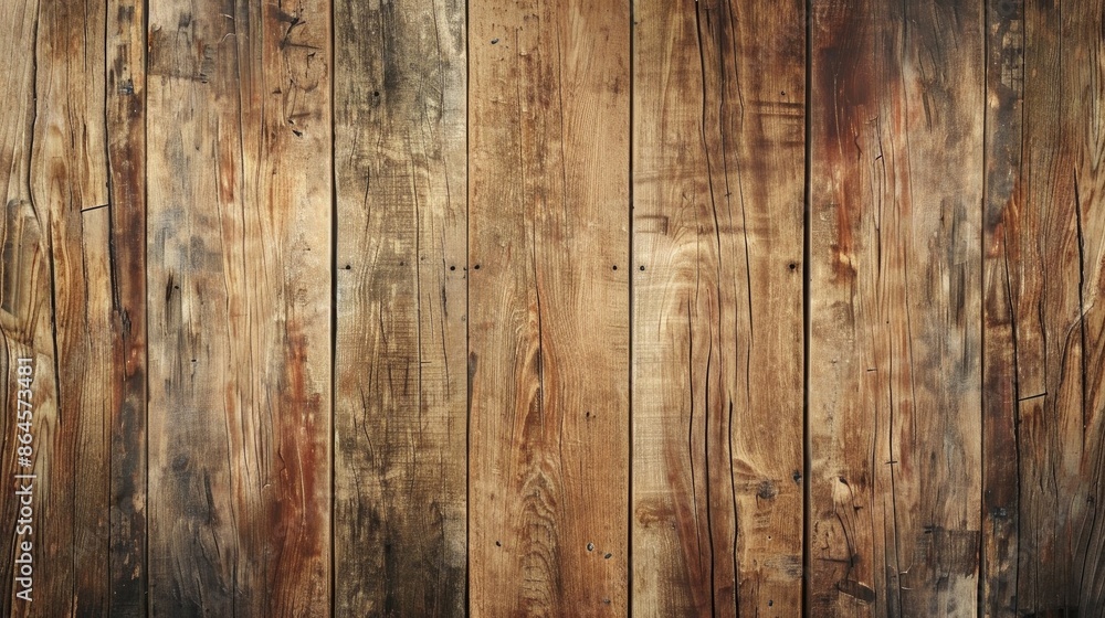 Naklejka premium Aged timber boards abstract backdrop banner with room for text
