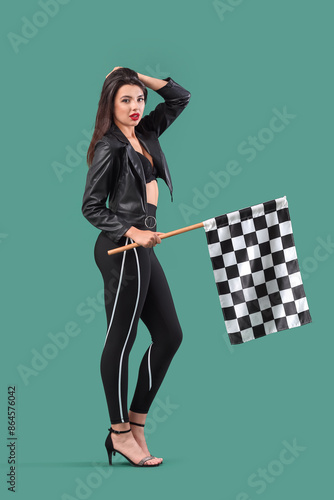 Beautiful young woman with ...