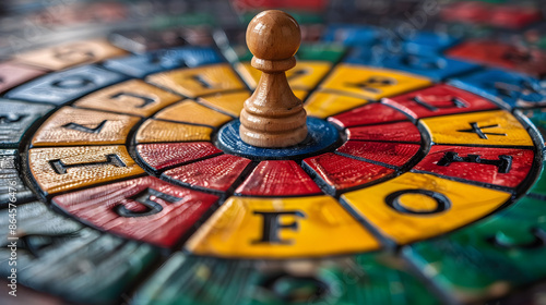 trivial pursuit game set up to play which is a board game where winning is determined by a player's ability to answer knowledge and popular culture questions isolated on white background, photo, png